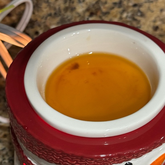 Snowman Full Size Wax Warmer Red and White Christmas Winter - Picture 4 of 6